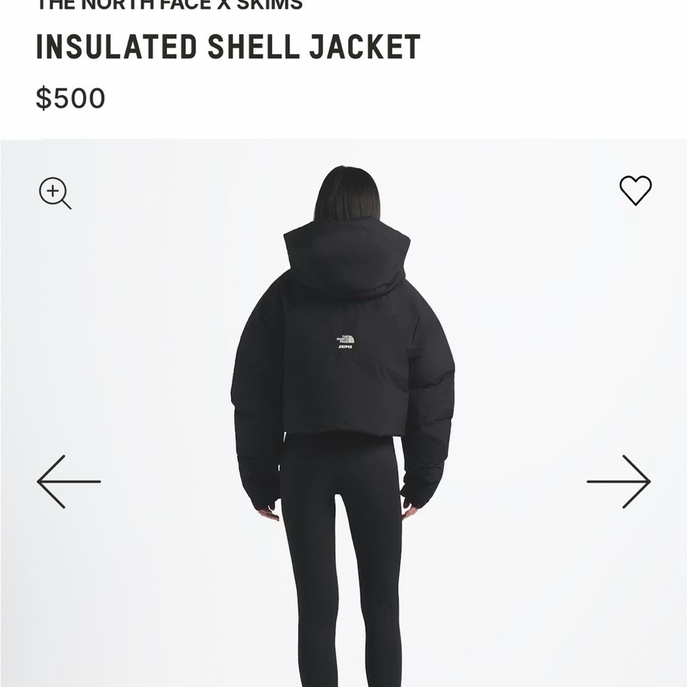 SKIMS x North Face Insulated Shell Jacket - Picture 3 of 4